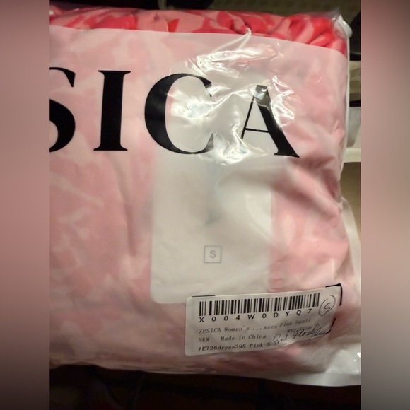 NWT Elegant Pink Floral Maxi Dress-S - Picture 17 of 17